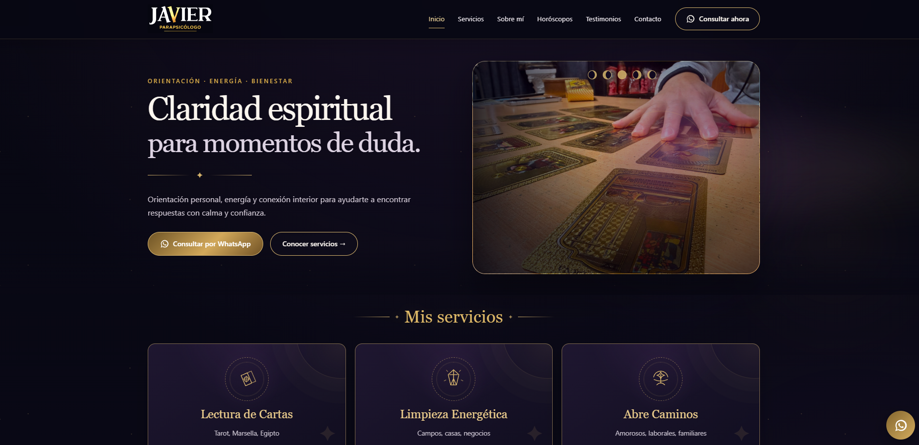 Captura de Javier Parapsicologo